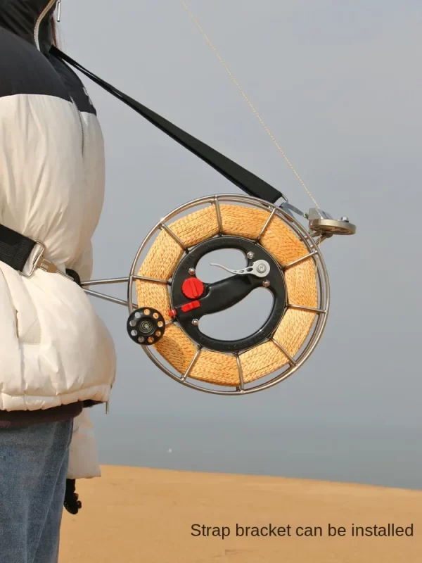New stainless steel kite wheel with brake and anti reverse function for adult kite line wheels - Image 5