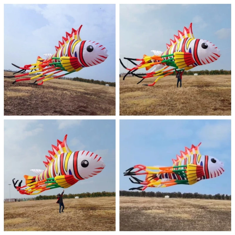 New Lion Fish kites flying soft kites for adults kites fabric professional wind kites inflatable kite Gaori kyen koi dragon kite