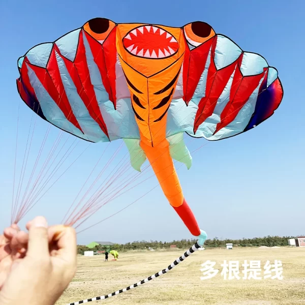 Large three-dimensional ray kite, high-end soft skeleton kite, easy to fly for beginners - Image 3