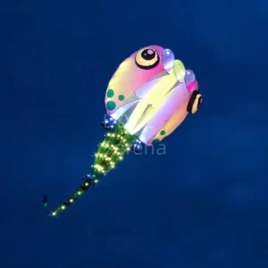 LED lifter kite tadpole 8 or 13 square MLS brand pilot flat tail show kite 30D Ripstop Nylon inflatable with remote control