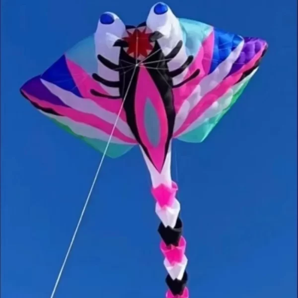 Show kite15m Ray fish kite flying 30D Ripstop Nylon Fabric Line Laundry Kite Pendant Large soft Inflatable Kite no including LED - Image 2